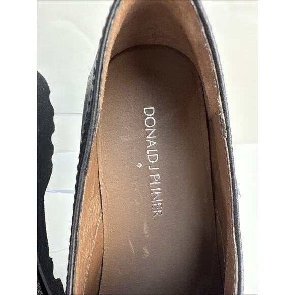DONALD PLINER Womens 5.5 Cloud Slip-on Loafers Black Leather Patent NWB - Picture 5 of 10